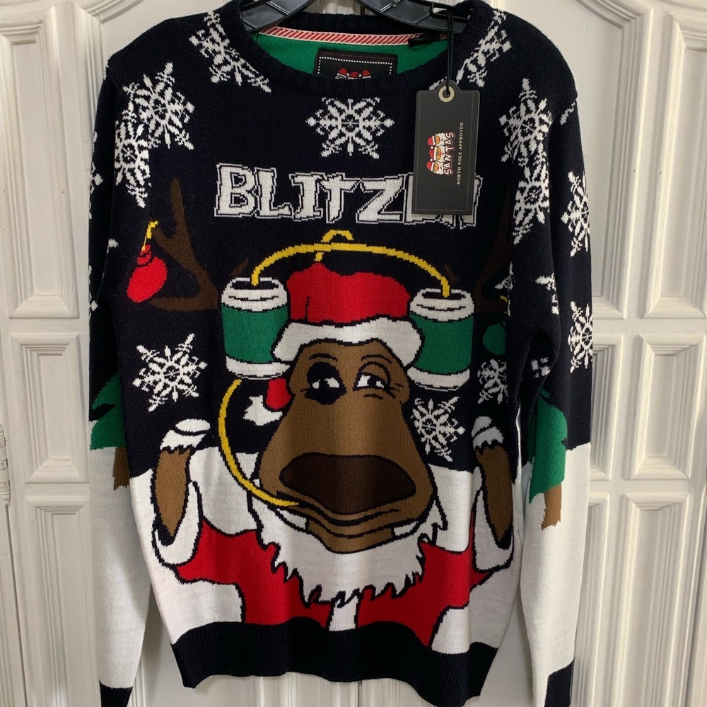 NWT Blitzen Ugly Christmas Sweater